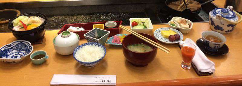 Photograph of Breakfast at hotel Ginsyo - a wondrous feast