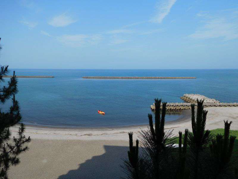 Photograph of The view from hotel Ginsyo over Kagoshima bay - stunning!