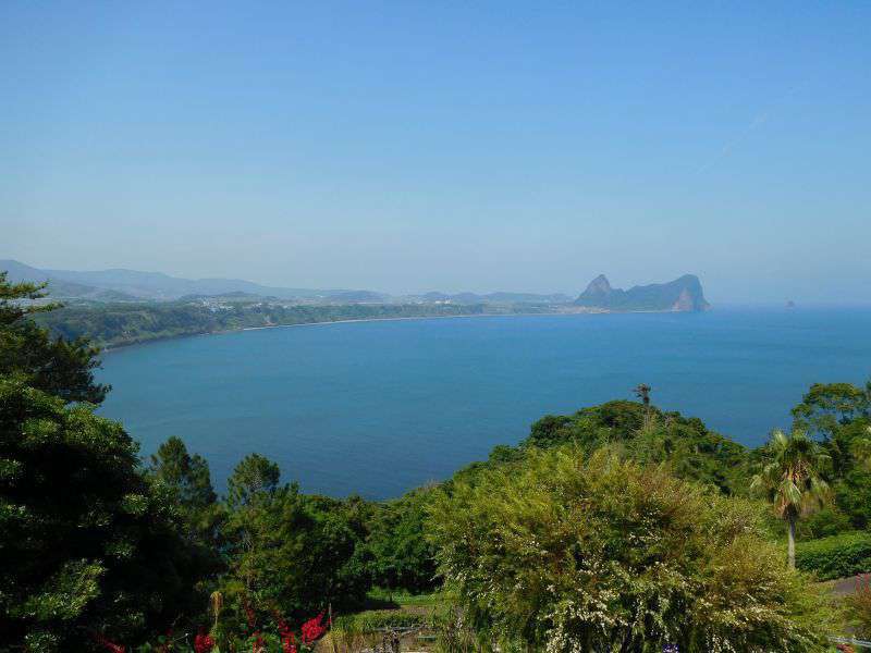 Photograph of Views of Kagoshima bay from the flower park