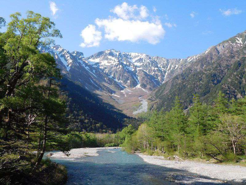 Photograph of The view of Hotaka-dake from Kamikochi