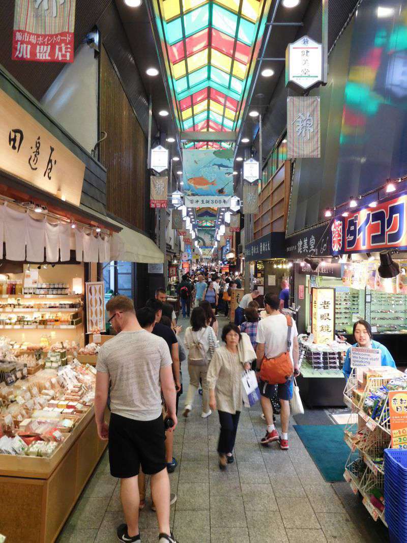 Photograph of Nishiki indoor food market