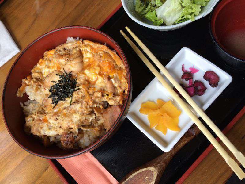 Photograph of Donburi at MAIMON in PARCO, Shibuya. A great place for lunch and a rooftop view of Tokyo